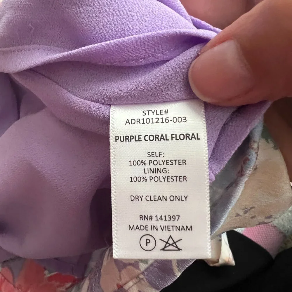 Astr Puff Sleeve Midi Floral Dress size M - Picture 10 of 15